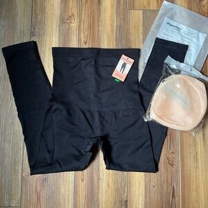 NWT Shapermint Essentials High Waisted Shaping Leggings black L large